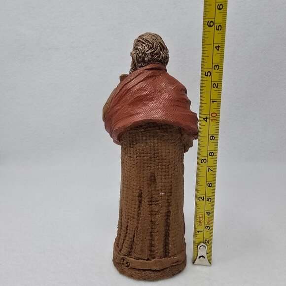Tom Clark Shepherd III 5402 Figurine 6" Cairn Nativity Resin 1999 Brown Red USA - Picture 6 of 12